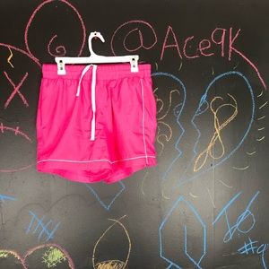 Hot pink short shorts